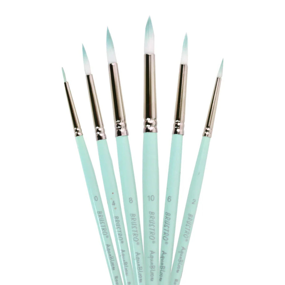Brustro Aquabloom Artists Paint Brush Set Of 6